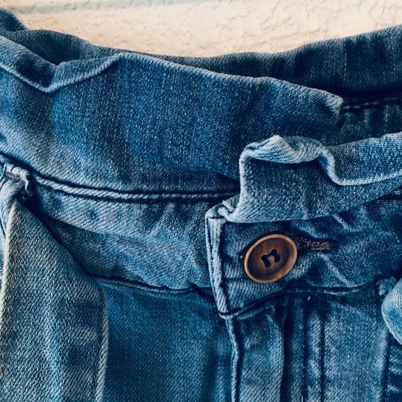 🦋FREE PEOPLE paper bag waistline soft denim skirt - Picture 4 of 6
